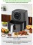 1700W Xl Dokunmatik Airfryer, 8 Ön Ayarlı, Cam Kapaklı, Aydınlatmalı, Sıcak Hava Fritözü 2