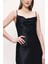 Siyah Ip Askılı Elbise 93970 3