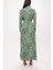 Yeşil Kolları Büzgülü Gömlek Elbise 94170 4