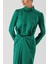 Yeşil Etekten Bağlamalı Uzun Elbise 94204 5