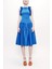 Mavi Kolsuz Dar Kesim Elbise 93901 6