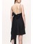 Siyah Askılı Mini Elbise 93911 4