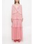 Pembe Büzgülü Bol Kesim Elbise 94037 5