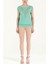 Mint Baskılı Örme Bluz 18987 6