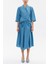 Mavi Anvelop Yaka Midi Elbise 93190 1