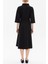 Siyah Anvelop Yaka Midi Elbise 93190 4