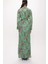 Yeşil Anvelop Kapama Uzun Elbise 94177 4
