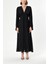 Siyah Büzgülü Elbise 93847 2