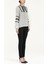 Gri Dantelli Şifon Bluz 10645 2