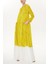 Sarı Büzgülü Bol Kesim Elbise 93454 4