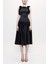 Siyah Kolsuz Dar Kesim Elbise 93901 2