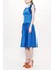 Mavi Kolsuz Dar Kesim Elbise 93901 2