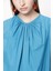 Mavi Kolları Büzgülü Bluz 19833 3