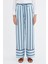 Mavi Beli Lastikli Bol Kesim Pantolon 41344 7