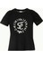 Siyah Baskılı Basic Pamuk Tshirt 19677 5