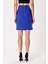 Mavi Asimetrik Kesim Krep Etek 80538 4