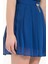 Turkuaz Piliseli Mini Etek 80452 3