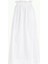 Beyaz Yüksek Bel Lastikli Uzun Etek 80995 10