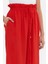 Kırmızı Beli Lastikli Bol Paça Pantolon 41345 4