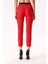 Kırmızı Beş Cep Boru Paça Pantolon 41643 4