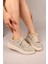 Hollis Taşlı Süet Sneakers Bej 1