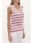 Pembe Taşlı Kolsuz Triko Bluz 28484 3