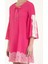 Pembe Dantelli ve Bağcıklı Mini Elbise 92332 3