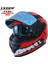 Forza Fx Red Fantastic Full Face ( Kapalı ) Güneş Vizörlü ( Gözlüklü ) Motorsiklet Kaskı 2
