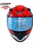 Forza Fx Red Fantastic Full Face ( Kapalı ) Güneş Vizörlü ( Gözlüklü ) Motorsiklet Kaskı 3