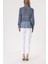Beyaz Beli Lastikli Boru Paça Pantolon 41630 4