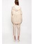 Ekru Oversize Fermuarlı Ceket 61155 5