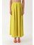 Asit Sarı Yüksek Bel Keten Etek 81271 2