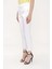 Beyaz Beli Lastikli Boru Paça Pantolon 41373 3