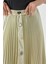 Bej Piliseli ve Aksesuar Detaylı Uzun Etek 81256 5