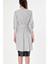 Gri Asimetrik Kesim Poplin Gömlek 10715 4