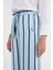 Mavi Beli Lastikli Bol Kesim Pantolon 41344 4