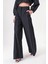 Siyah Beli Lastikli Bol Kesim Pantolon 41629 3