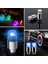 ® 2 Li Mavi LED Hava Valfi Işık Kapakları-Gece Parlayan Lastik Lambası Sibop Kapağı 2