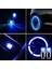 ® 2 Li Mavi LED Hava Valfi Işık Kapakları-Gece Parlayan Lastik Lambası Sibop Kapağı 5