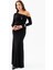 Kadın Siyah Tek Omuz Taş Aksesuarlı Maxi Elbise 1