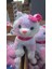 40 cm Miyavlayan Peluş Kedi | Pembe Tokalı Peluş Oyuncak | Sesli ve Sevimli Peluş Kedi 3