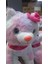 40 cm Miyavlayan Peluş Kedi | Pembe Tokalı Peluş Oyuncak | Sesli ve Sevimli Peluş Kedi 4