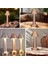 ® Çatı Model Bronz Renk Şarjlı Dokunmatik 3 Renkli LED Masa Lambası 3