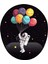 Astronot ve Uzay Bilek Destekli Mouse Pad 1