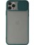 iPhone 11 Pro Kılıf Palm Buzlu Kamera Sürgülü Silikon - Yeşil 1