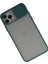 iPhone 11 Pro Kılıf Palm Buzlu Kamera Sürgülü Silikon - Yeşil 2
