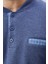 Mooncover Erkek Kışlık Göğüs Cebi Detaylı Pijama Takımı Jeans 6