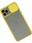 iPhone 11 Pro Max Kılıf Palm Buzlu Kamera Sürgülü Silikon - Sarı 2