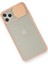 iPhone 11 Pro Max Kılıf Palm Buzlu Kamera Sürgülü Silikon - Pembe 3