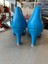 Mavi 7 Bantlı Latin, Salsa, Bacata, Tango, Dans ve Salon Ayakkabı 7 cm 11 Pont Kadeh Topuk 5
